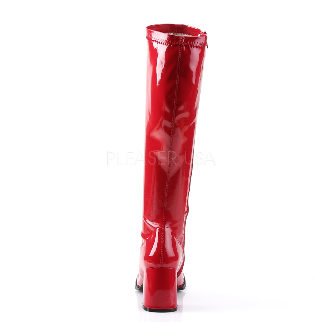 Red Gogo Boots 60S 70S Disco Retro Style Funtasma Gogo-300