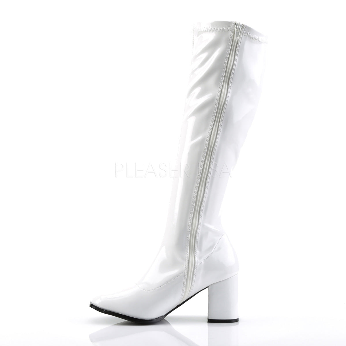 White PA Gogo Boots