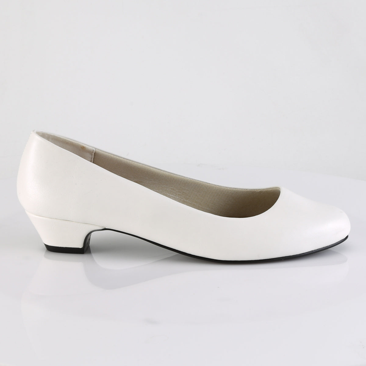 White shoes 1 inch heel Clearance