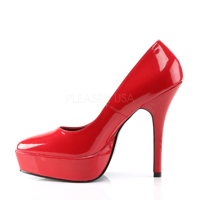She is the Boss Red Platform Heels