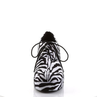 70s Disco Shoes Zebra Pattern