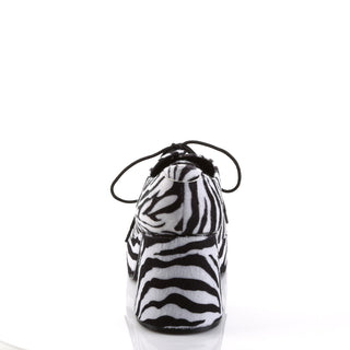 70s Disco Shoes Zebra Pattern