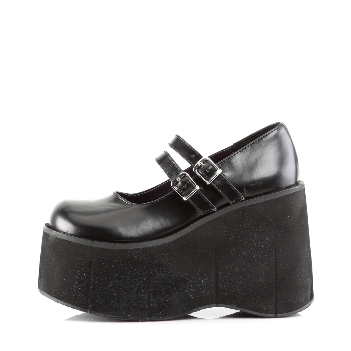 Mary Jane Style Black PU Platform Shoes