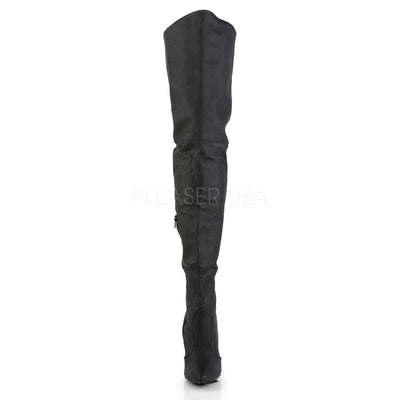 Legend Sexy Black Leather Thigh High Boots