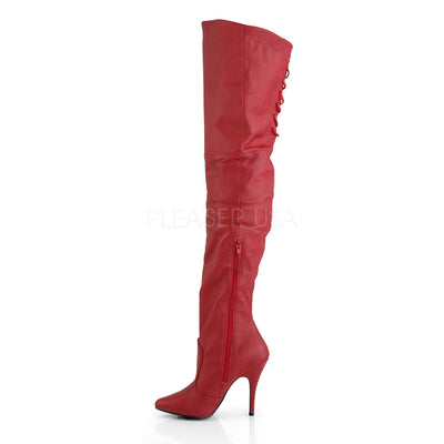 Legend Sexy Red Leather Thigh High Boots