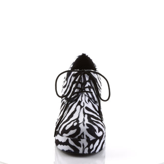 Disco Fever Men's Platform Heels - Zebra