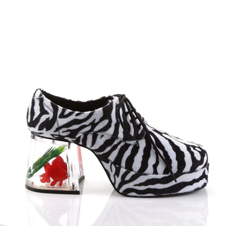 Disco Fever Men's Platform Heels - Zebra