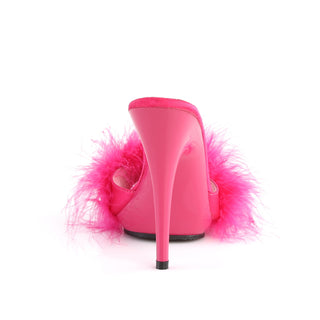 Poise-501F Hot Pink Marabou  Slides