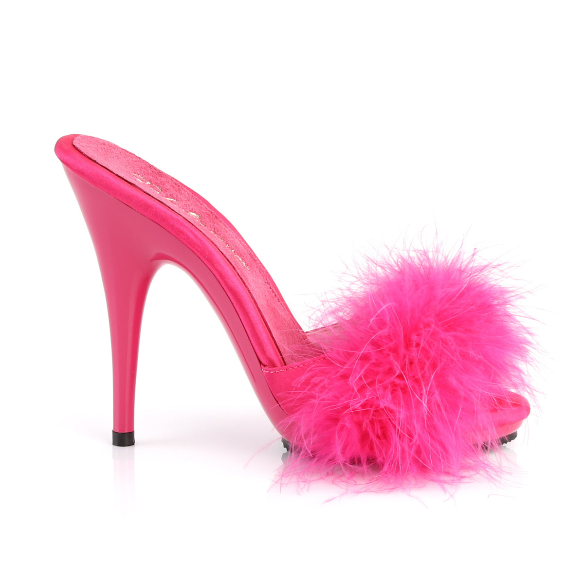 Sexy Marabou Hot Pink Slides