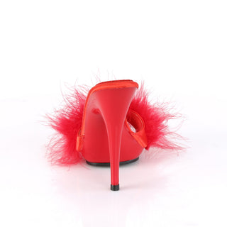 Poise-501F Red Marabou Slides