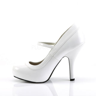 Pretty Pin Up White Heels