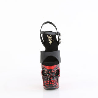 Plesaser Rapture-808-LT Black/Red The Curse of Queen Sandals