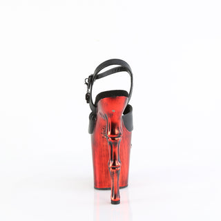 Plesaser Rapture-808-LT Black/Red The Curse of Queen Sandals