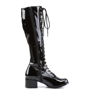 Retro-300 Black Patent Boots