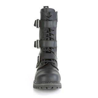 Riot-12BK Vegan Combat Boots - Unisex