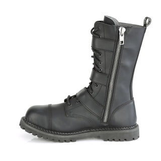 Riot-12BK Vegan Combat Boots - Unisex