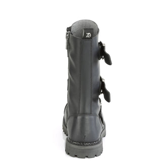 Riot-12BK Vegan Combat Boots - Unisex