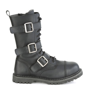 Riot-12BK Vegan Combat Boots - Unisex