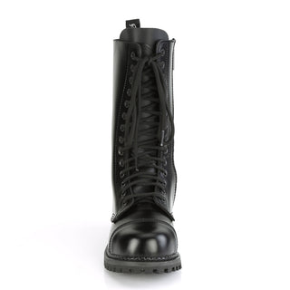 Riot-14 Leather Mid-Calf Combat Boots - Unisex