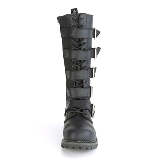 Riot-18BK 5 Buckles Combat Boots (Unisex)