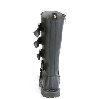 Riot-18BK 5 Buckles Combat Boots (Unisex)