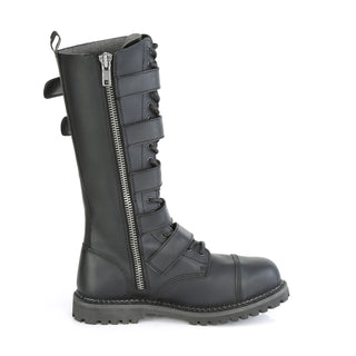 Riot-18BK 5 Buckles Combat Boots (Unisex)