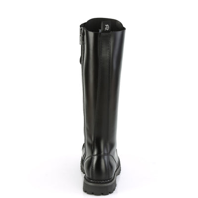 Riot Knee High Leather Boots (Unisex)
