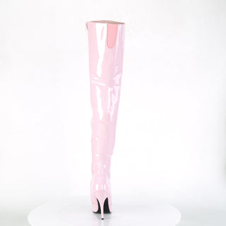 Seduce-3010 Baby Pink Thigh High Boots