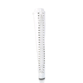Seduce-3024 White D-Ring Thigh High Boots