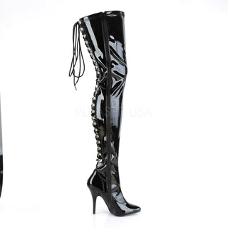Seduce-3063 Open Back Thigh High Boots