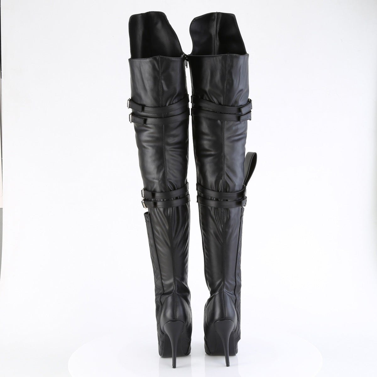 Yes Mistress! Matte Thigh High Boots with 18 inches Whip