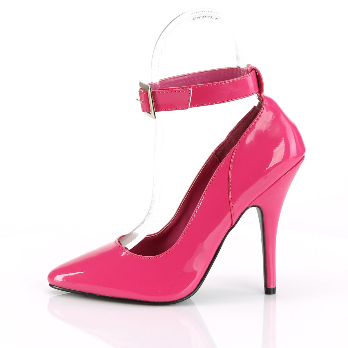 Seduce Ankle Strap Hot Pink Heels