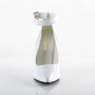 Seduce-431 White Ankle Strap Heels
