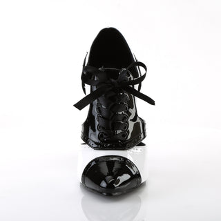 Seduce-458 Black & White Spectator Cut Out Heels