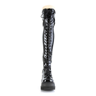 CyberPunk 2078 Platform Boots Black PA