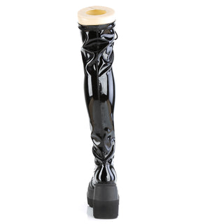 CyberPunk 2078 Platform Boots Black PA