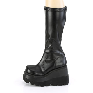 Shaker-65 Black Matte Knee High Boots