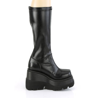 Shaker-65 Black Matte Knee High Boots