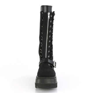 Panzer Canvas Platform Boots
