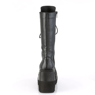 Shaker-72 Black Wedge Platform Boots