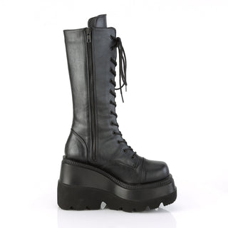 wedge platform punk boots