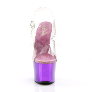 Sky-308 Chrome Purple Platform Sandals