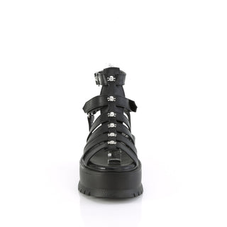 Skull Gladiator Style Platform Sandals