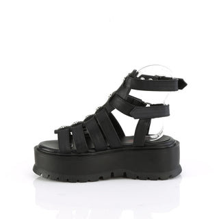 Skull Gladiator Style Platform Sandals