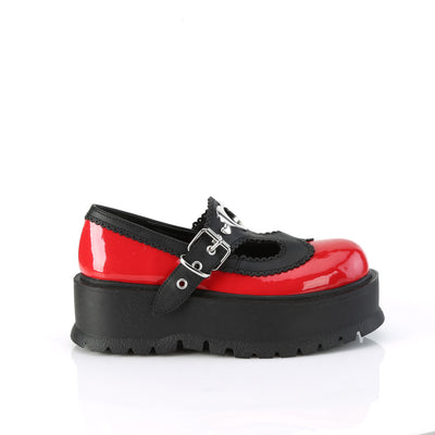 Cuteness Overload Platform Mary Janes Red