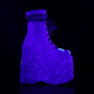 Googly Eyes Fur Boots Yellow
