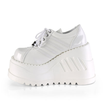 Wedge Platform Sneakers White