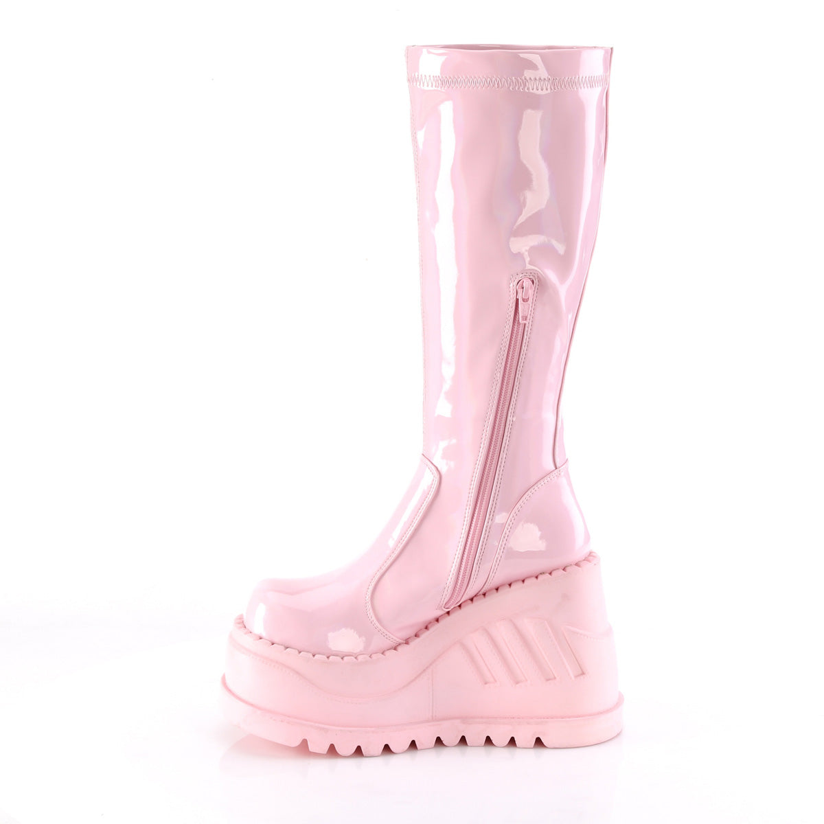 Stomp Wedge Platform Boots Pink