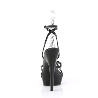 Wrap Around Knotted Strap Black PA Sandal