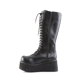 Trashville-502 Black Platform Boots (Unisex)